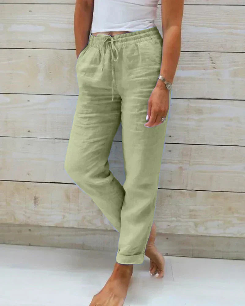 Gabriela - Pantalón Recto Lino