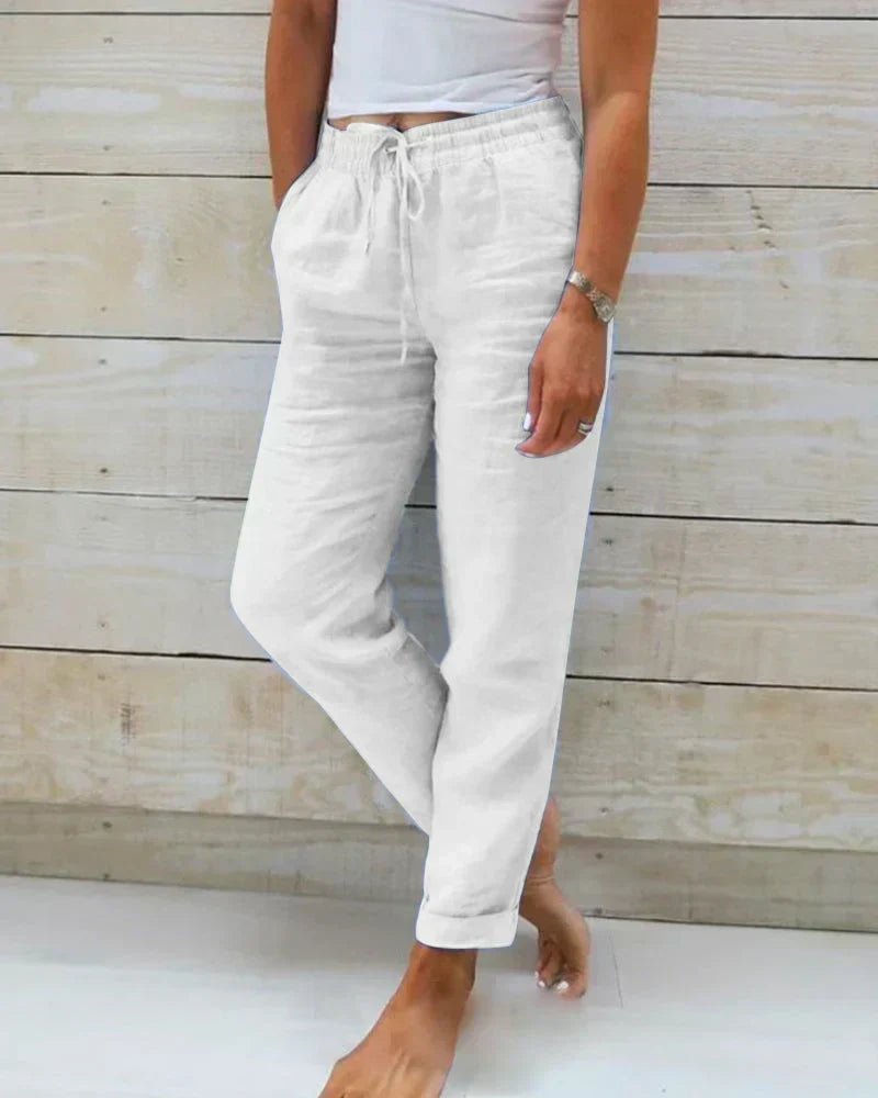 Gabriela - Pantalón Recto Lino