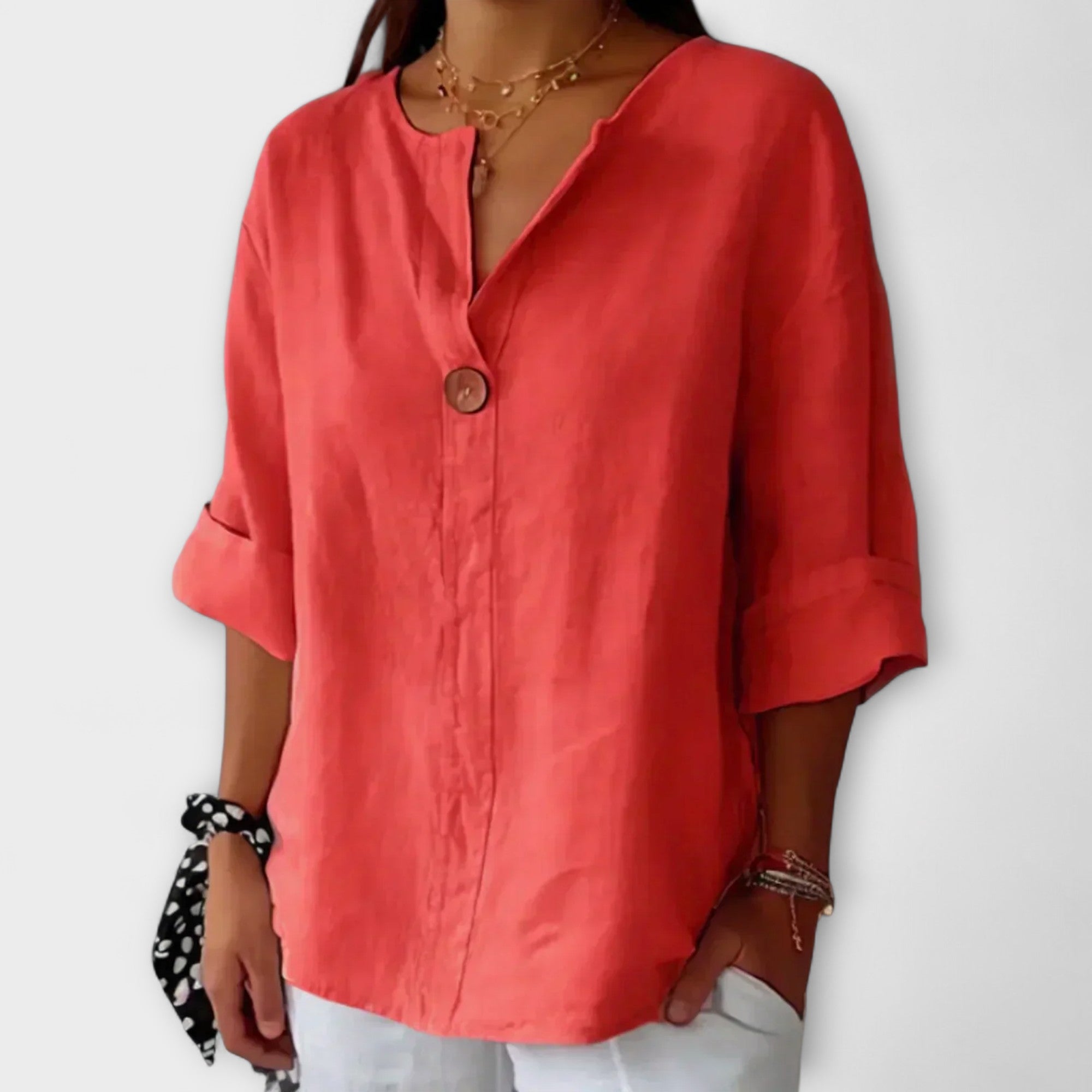 Fernanda - Blusa Lino Botones