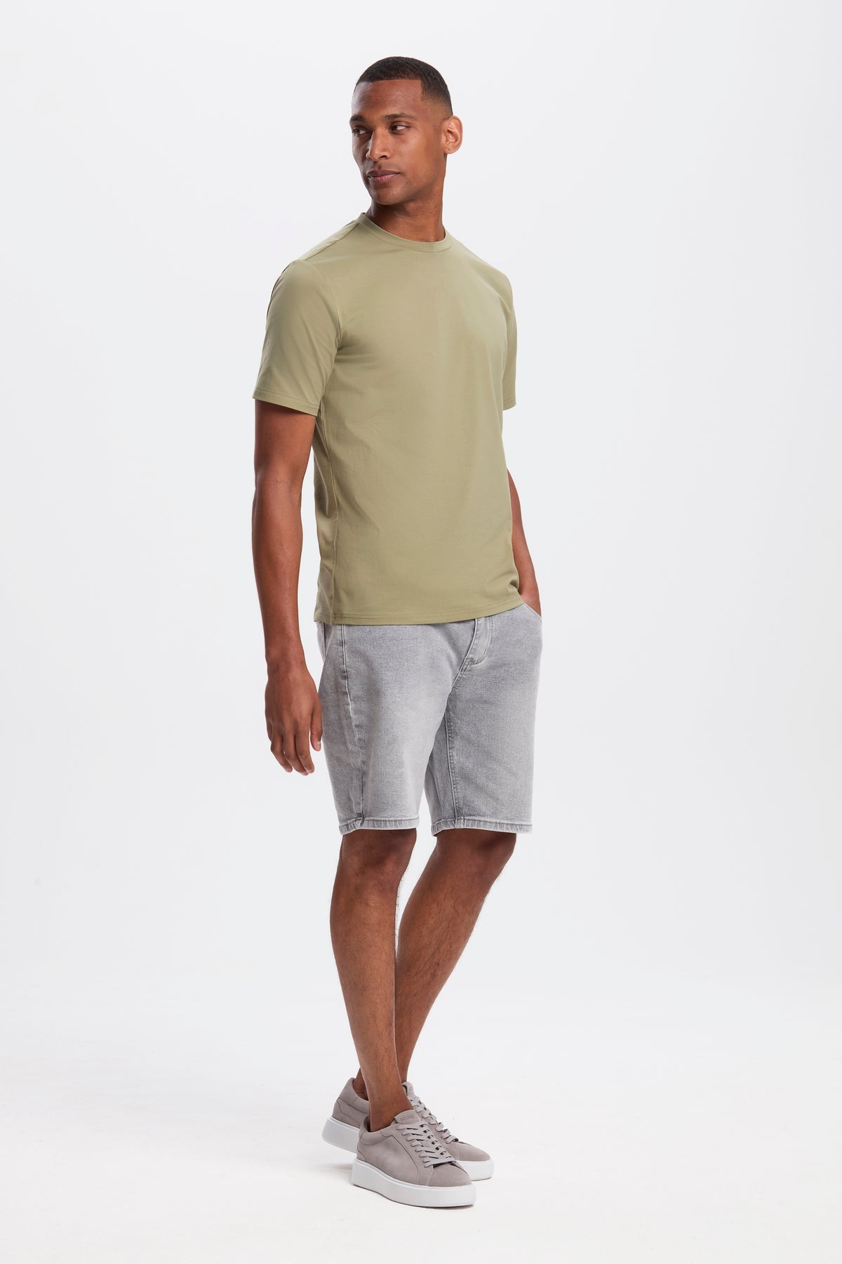 Remera essential verde agua