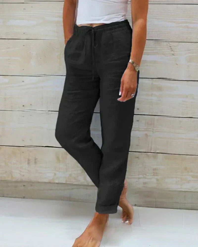 Gabriela - Pantalón Recto Lino