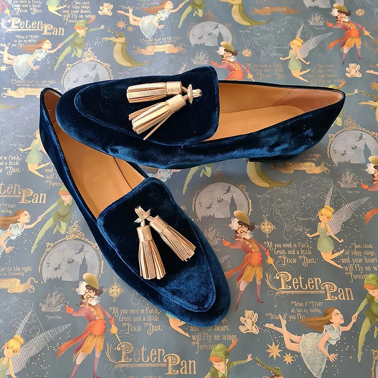 Celestia - Mocasines elegantes con flecos