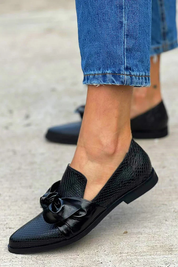 Chelsea - mocasines elegantes con detalle de lazo
