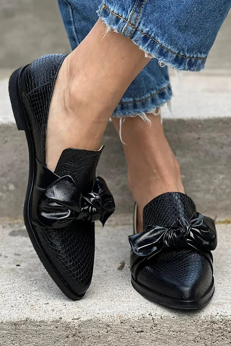 Chelsea - mocasines elegantes con detalle de lazo