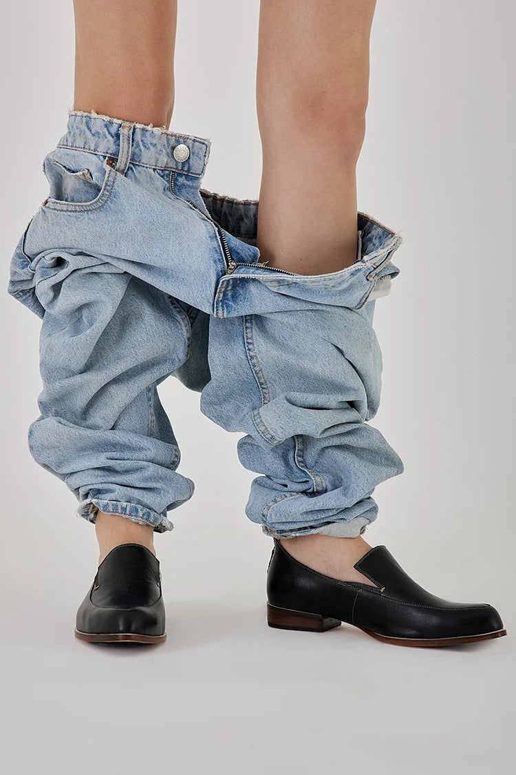 Thalia - Mocasines minimalistas con diseño escultórico