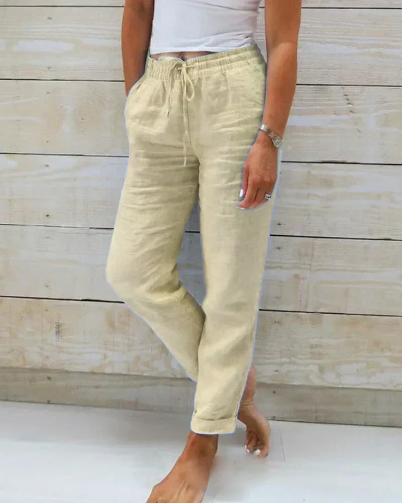 Gabriela - Pantalón Recto Lino