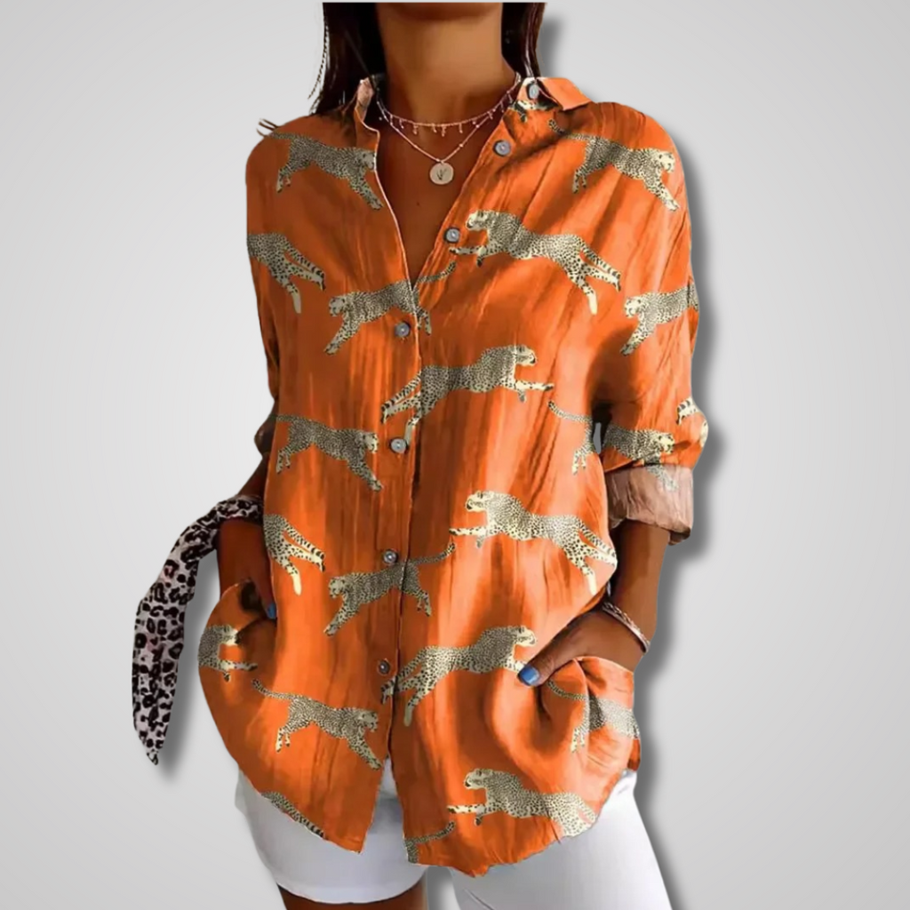 Camila - Blusa Estampada Manga Larga