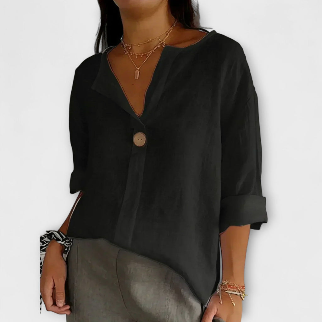 Fernanda - Blusa Lino Botones