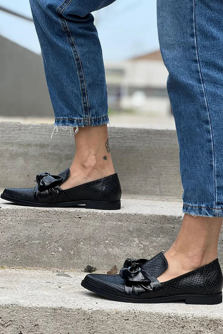Chelsea - mocasines elegantes con detalle de lazo