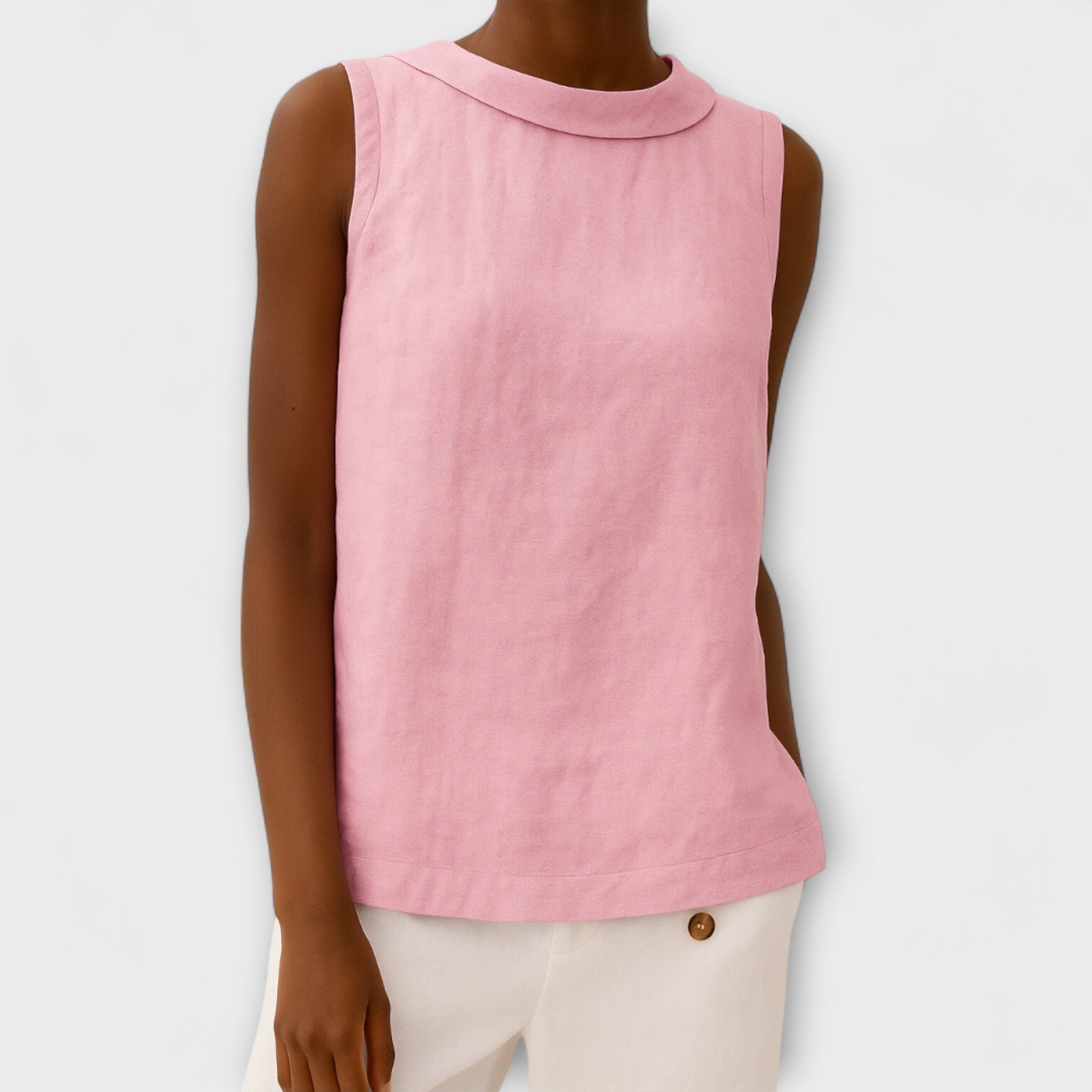 Isabella - Blusa Lino Sin Mangas