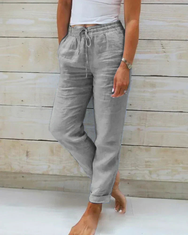 Gabriela - Pantalón Recto Lino