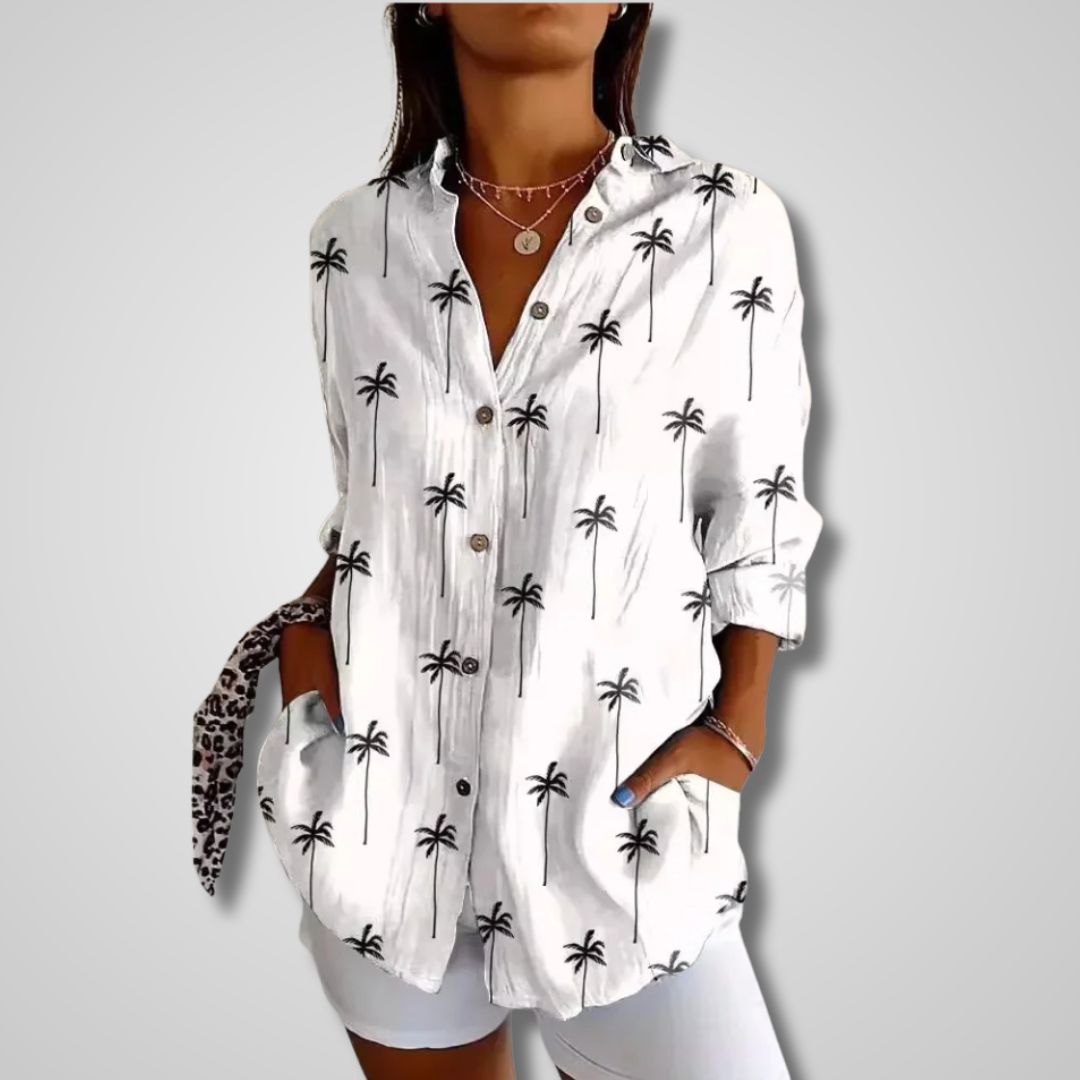 Camila - Blusa Estampada Manga Larga