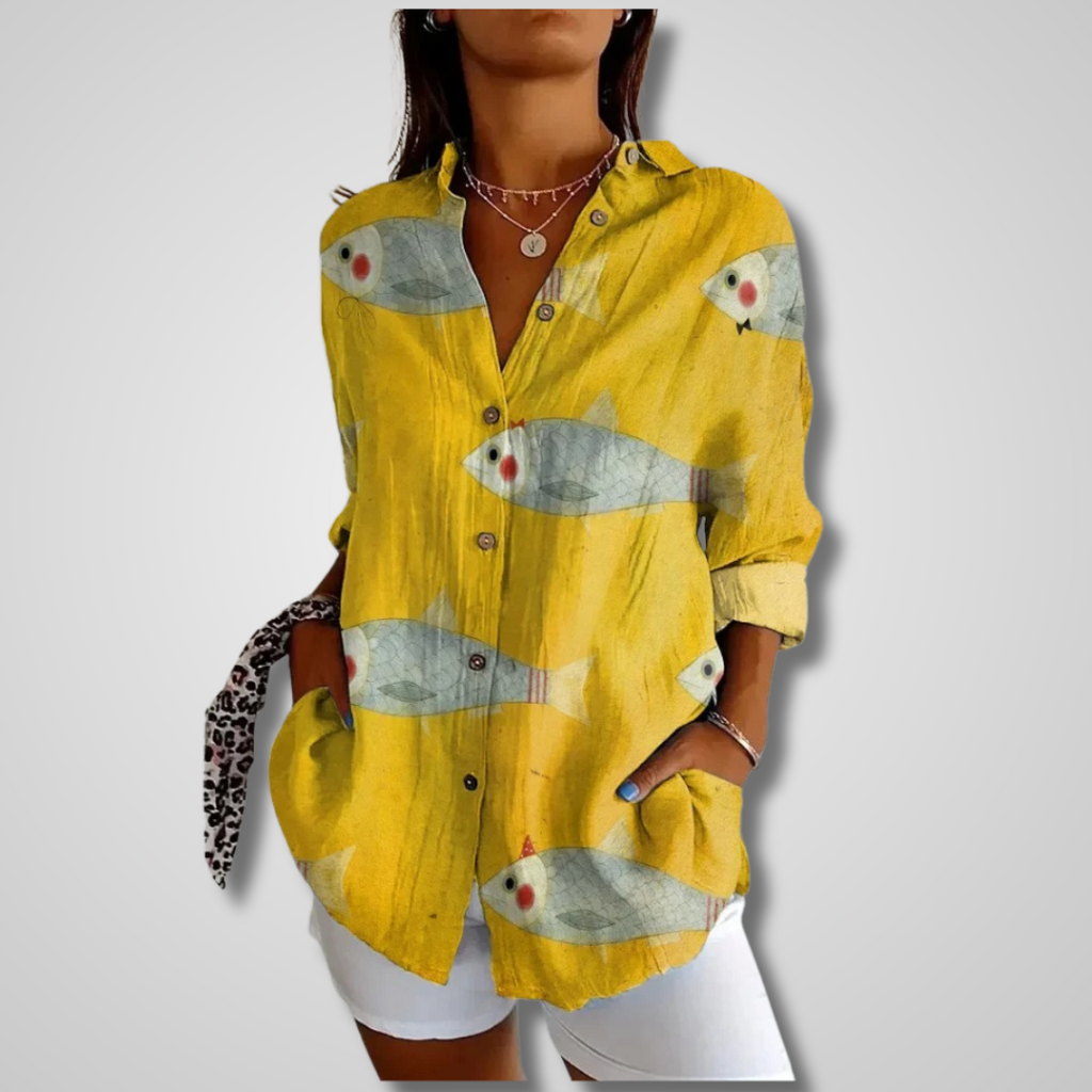 Camila - Blusa Estampada Manga Larga