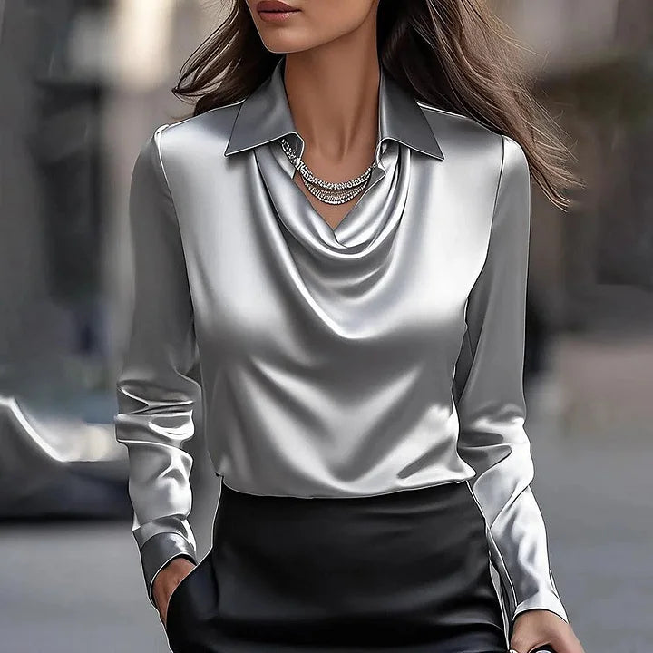 Camila - Blusa Satinada Premium