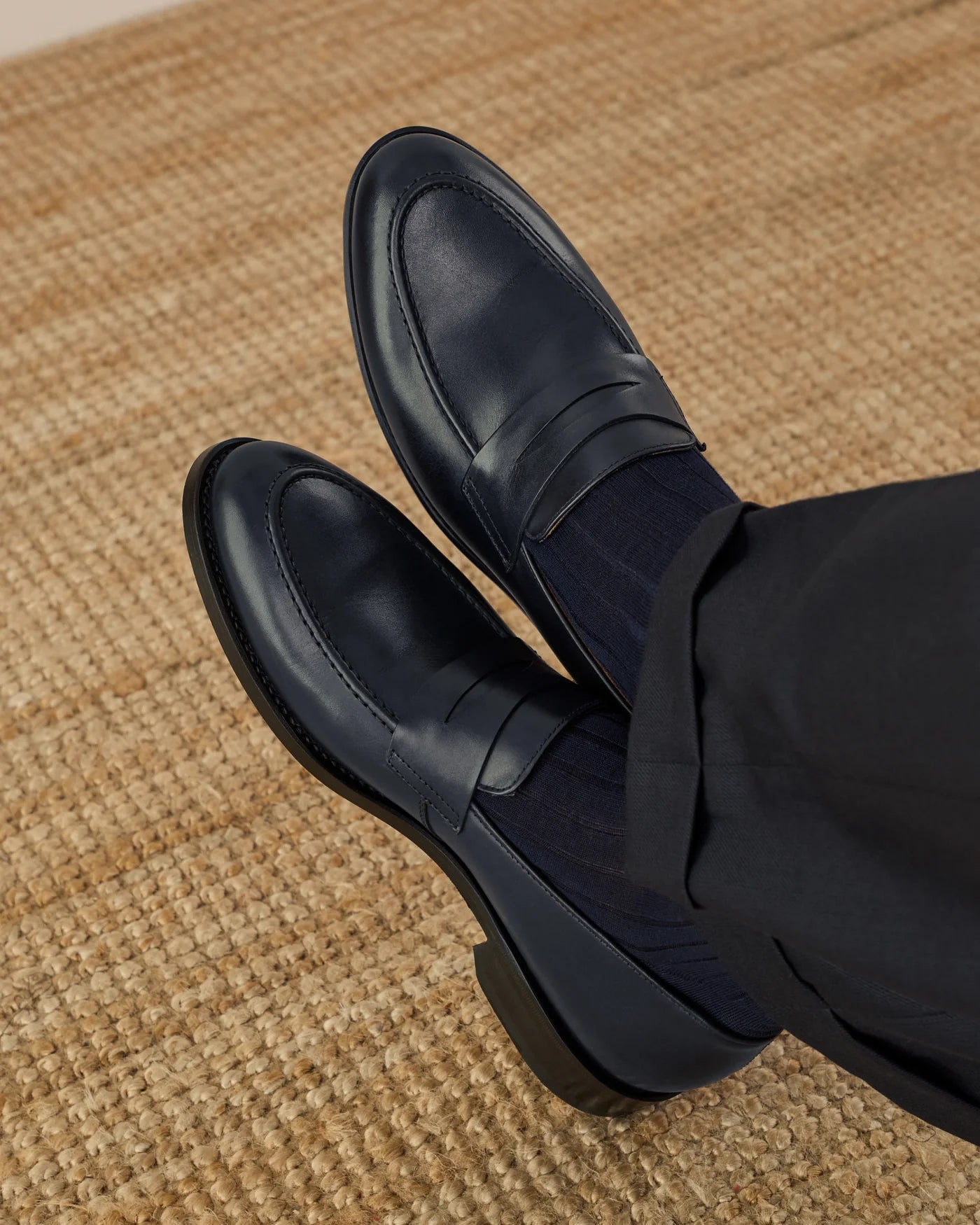 Mocasín Milano™ | Elegancia Atemporal azul marino