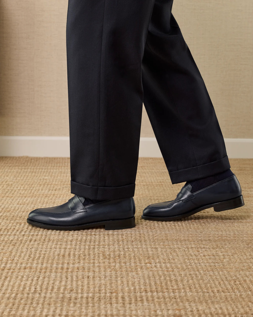 Mocasín Milano™ | Elegancia Atemporal azul marino