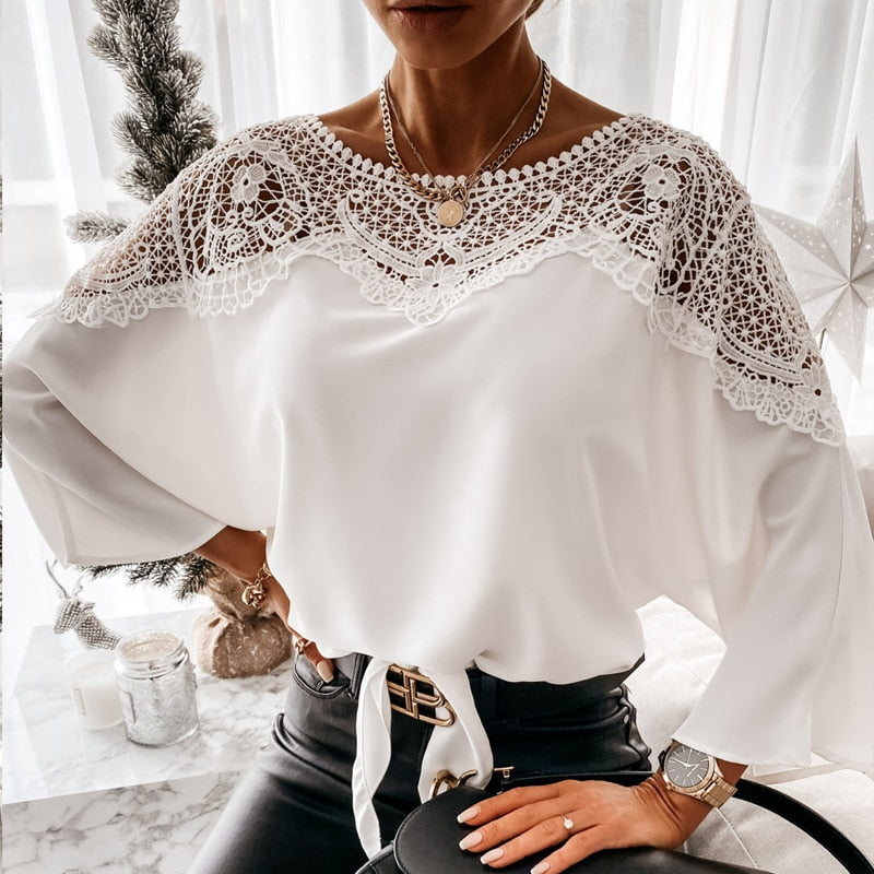 Daniela - Blusa Floral Encaje