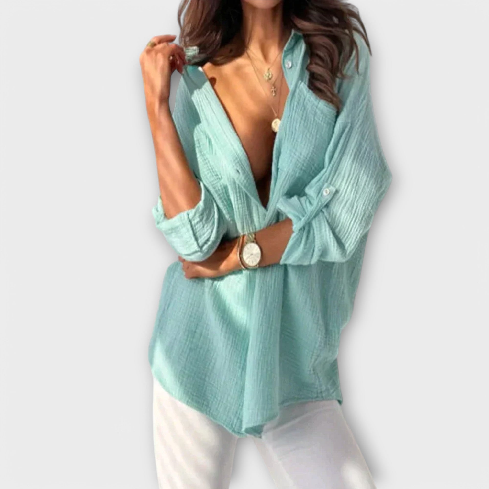 Daniela - Camisa Lino Oversize