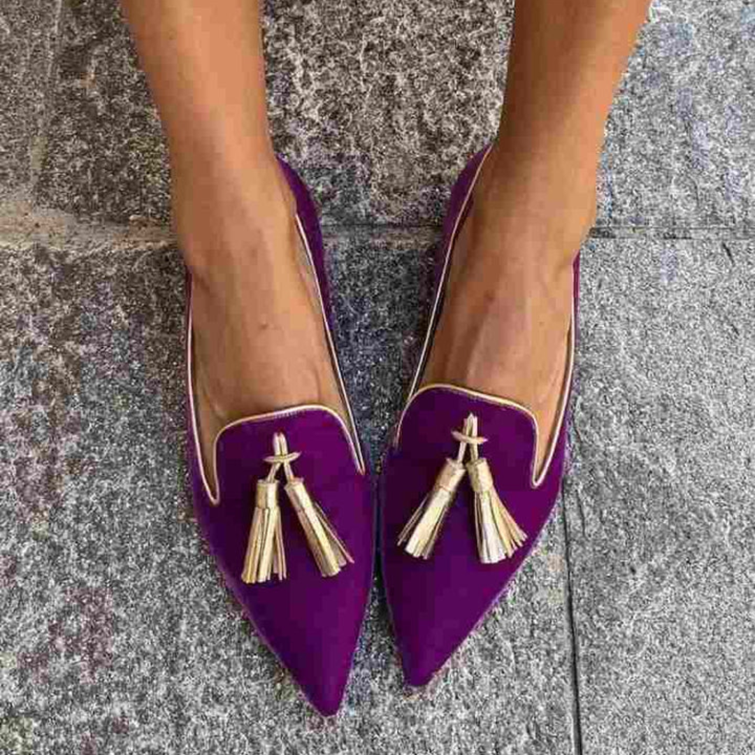 Portia - Mocasines bohemios con flecos