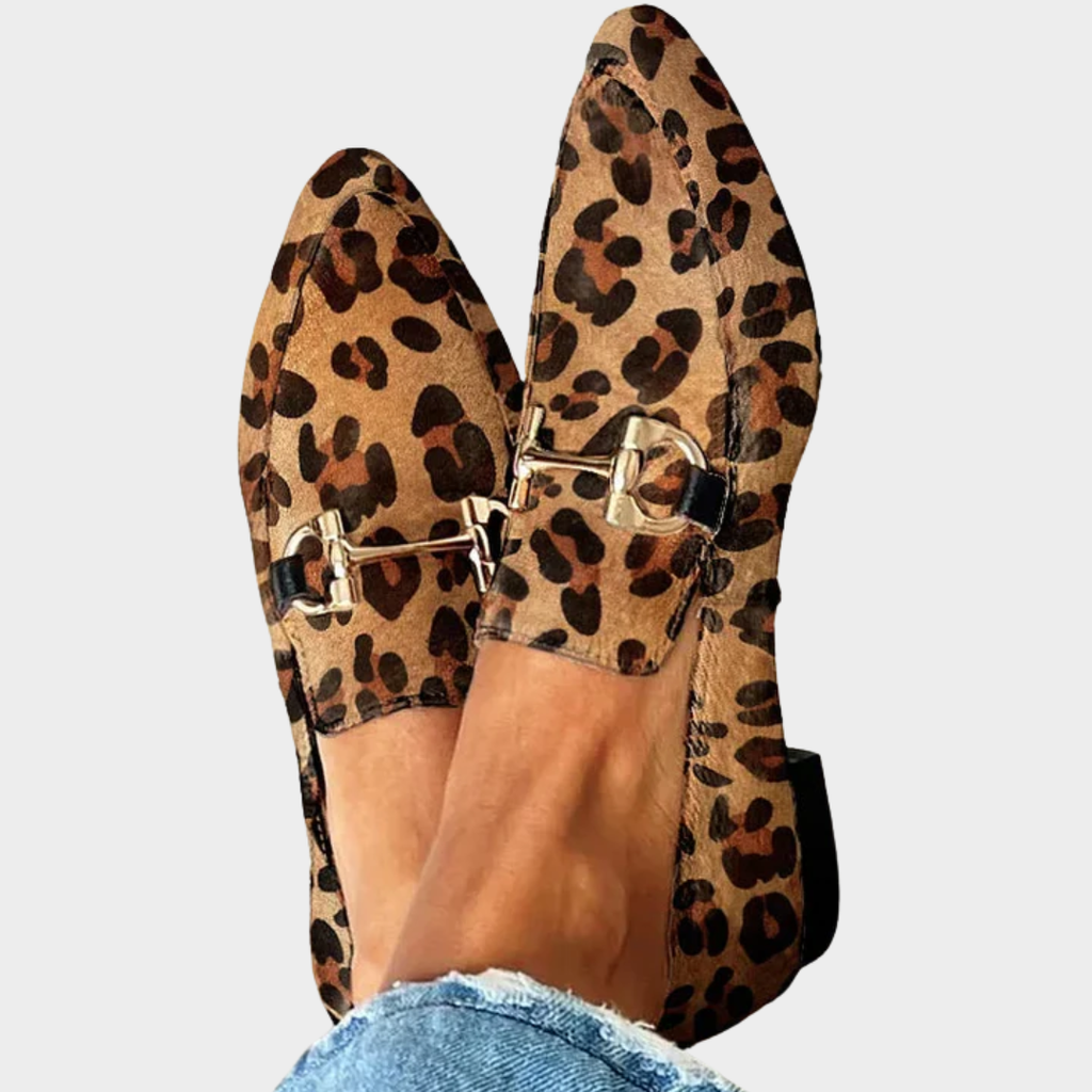 Gia - Mocasines de leopardo elegantes