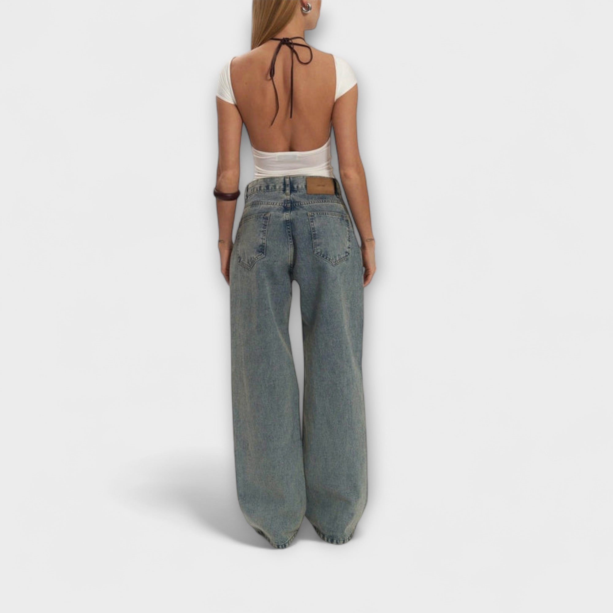 Camila - Jeans Wide Leg Tiro Alto