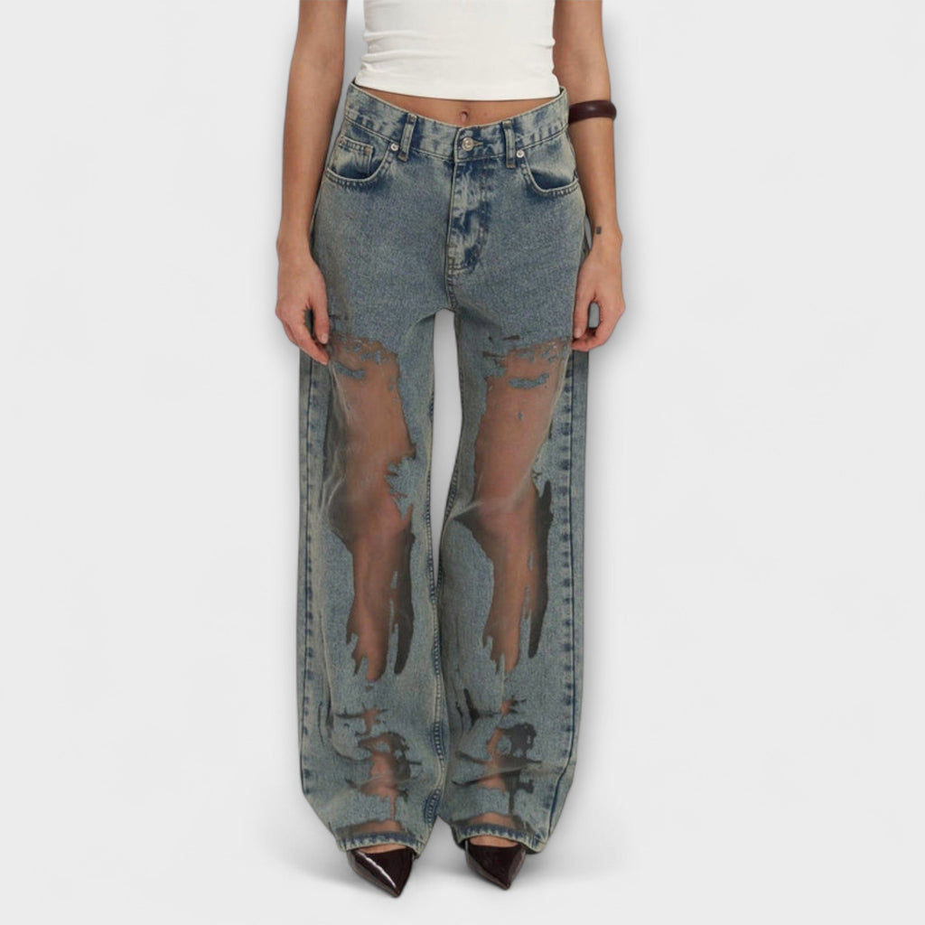 Camila - Jeans Wide Leg Tiro Alto