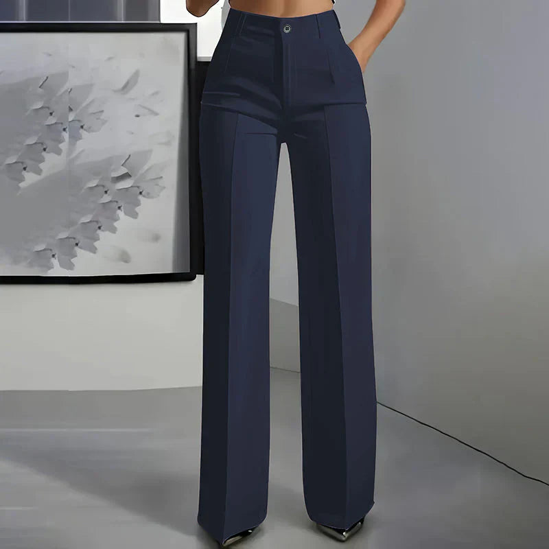 Natalia - Pantalón Recto Tiro Alto