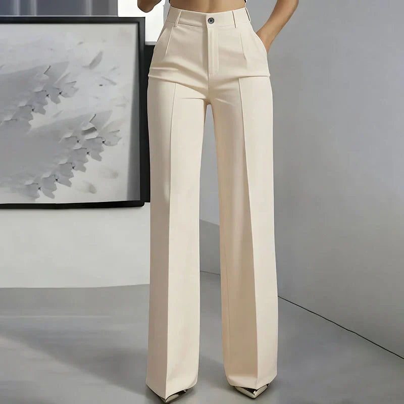 Natalia - Pantalón Recto Tiro Alto