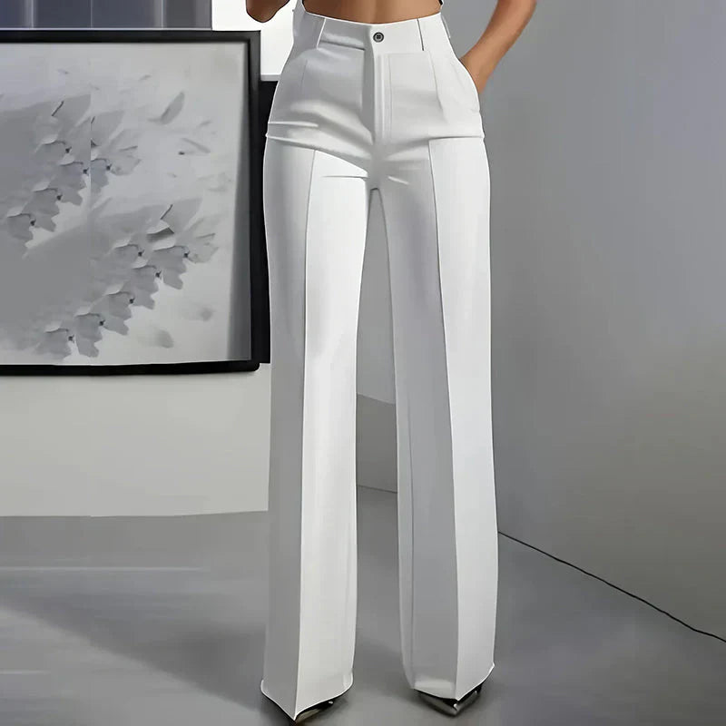 Natalia - Pantalón Recto Tiro Alto