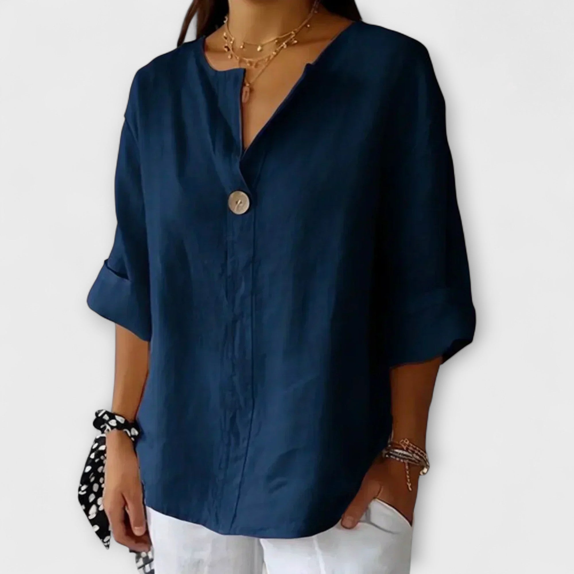 Fernanda - Blusa Lino Botones