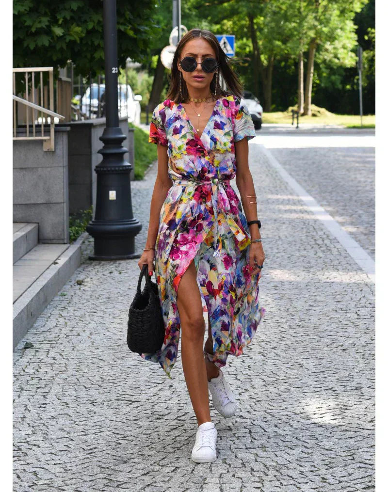 Júlia - Vestido Midi Floral