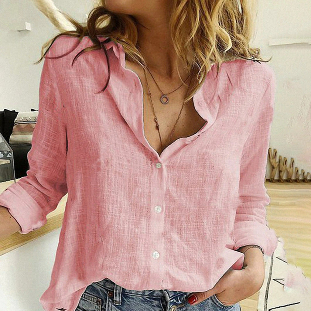 Sofía - Blusa Cuello V Botones
